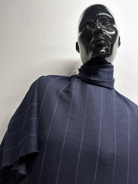 2 5/8 Yards BC Wool Linen Striped Soft Twill Weave