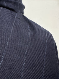 2 5/8 Yards BC Wool Linen Striped Soft Twill Weave