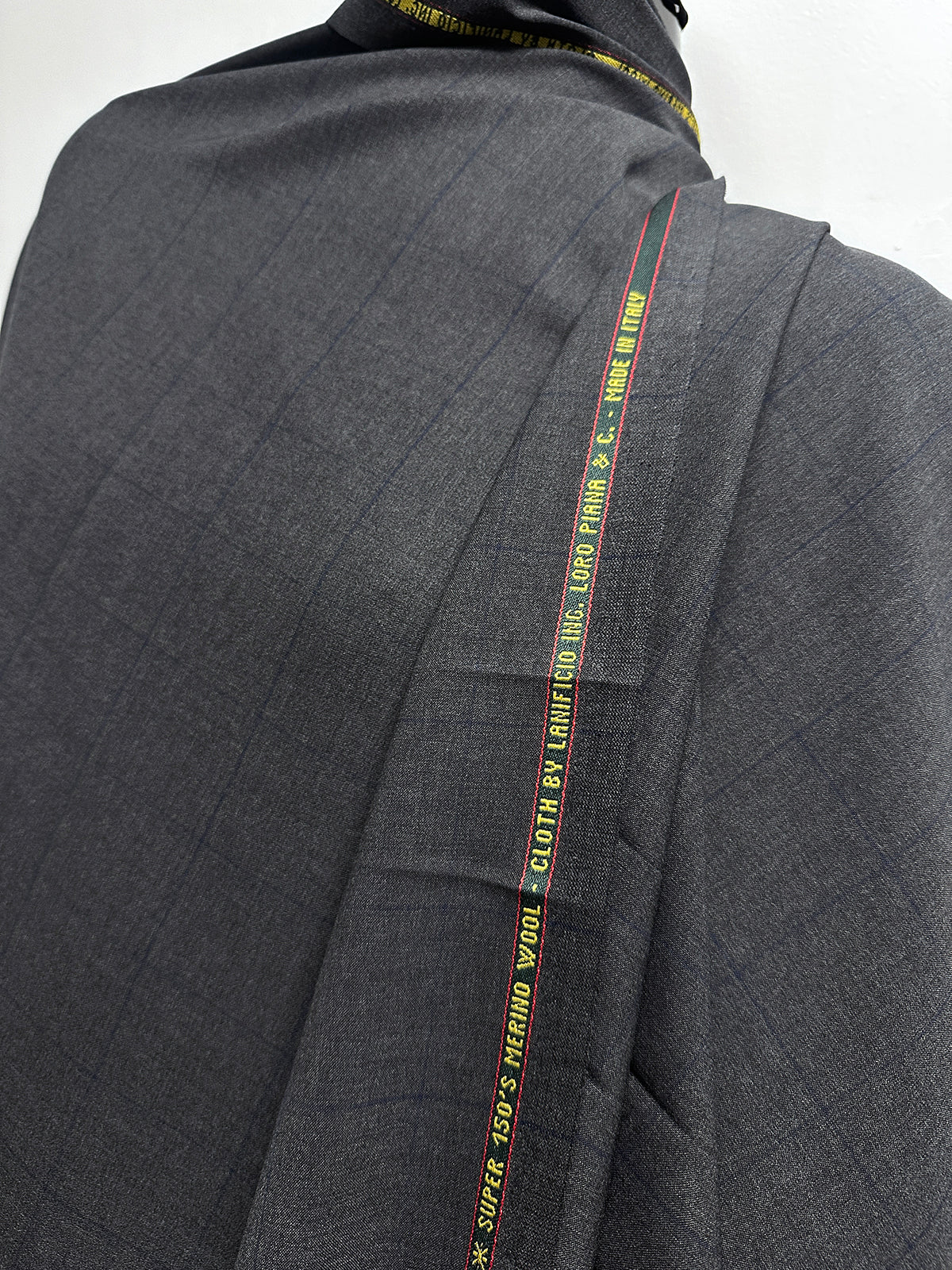 2 5/8 Yards Loro PIana Super 150 Tropical Wool Windowpane