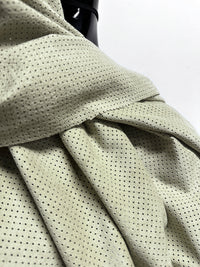 2 Yard Piece Toray Japan Celedon Perforated Ultrasuede