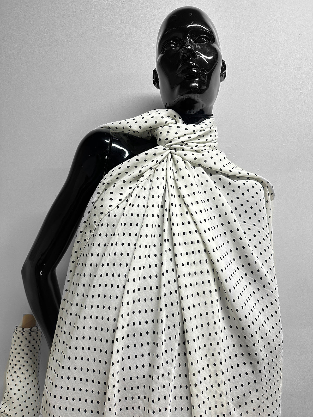 Silk Polka Dot Crepe Blouse Weight