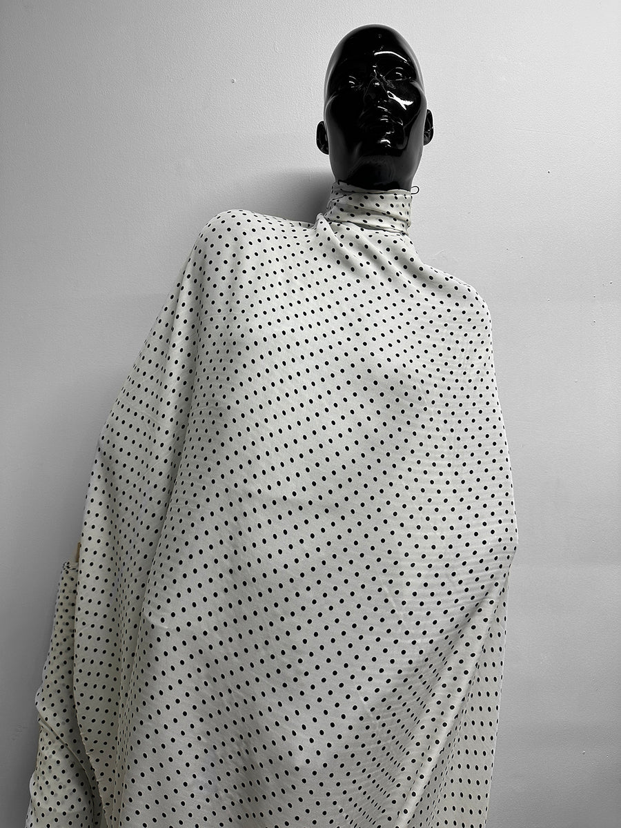 Silk Polka Dot Crepe Blouse Weight