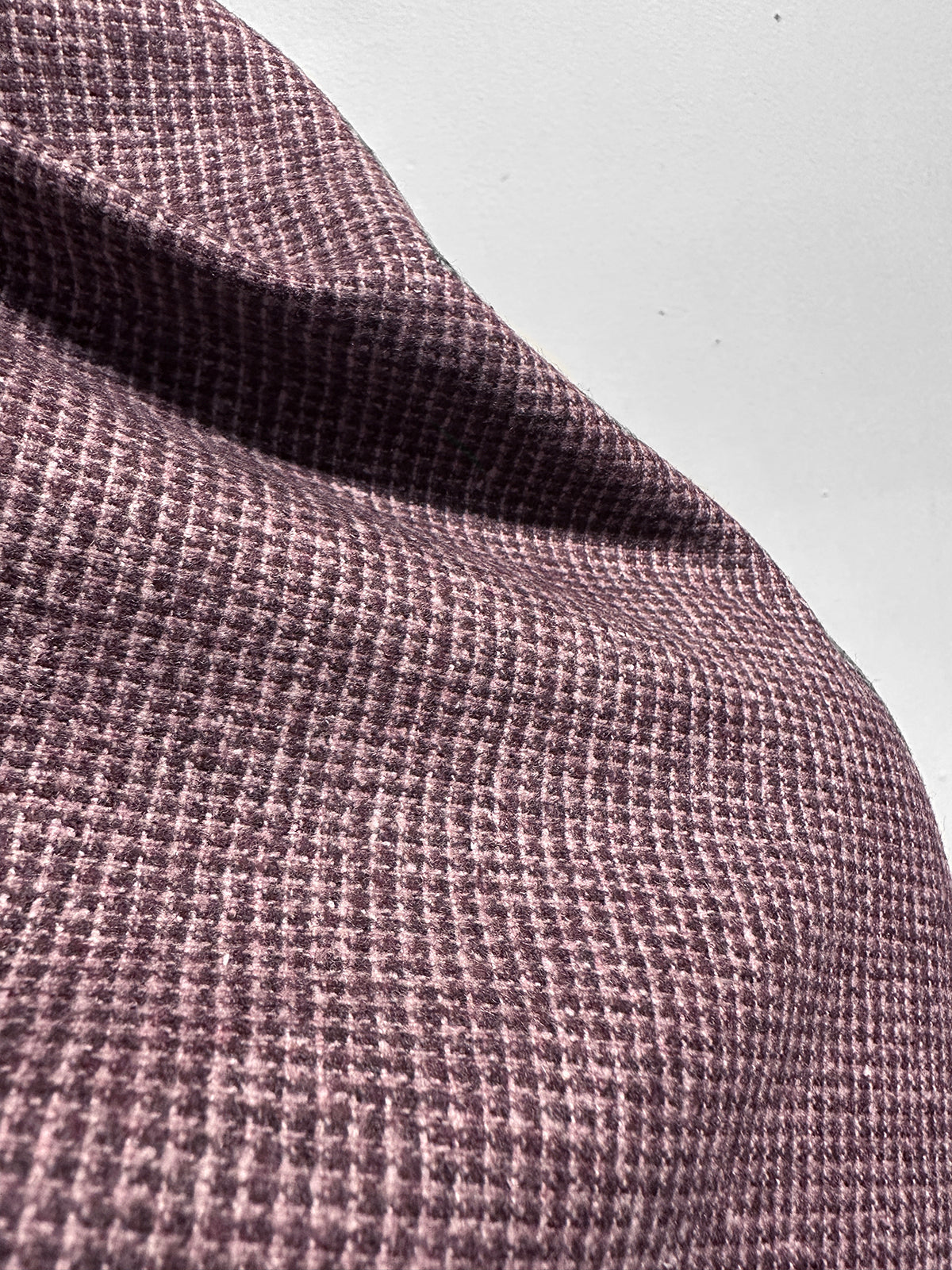 BC Luxury Wine Flannel Houndstooth Suiting
