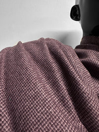 BC Luxury Wine Flannel Houndstooth Suiting