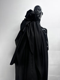 4 1/2 Yards Black Silk Broadcloth Deadstock