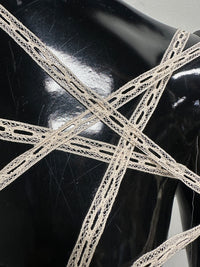 Cotton Antique Ivory Entredeux Lace