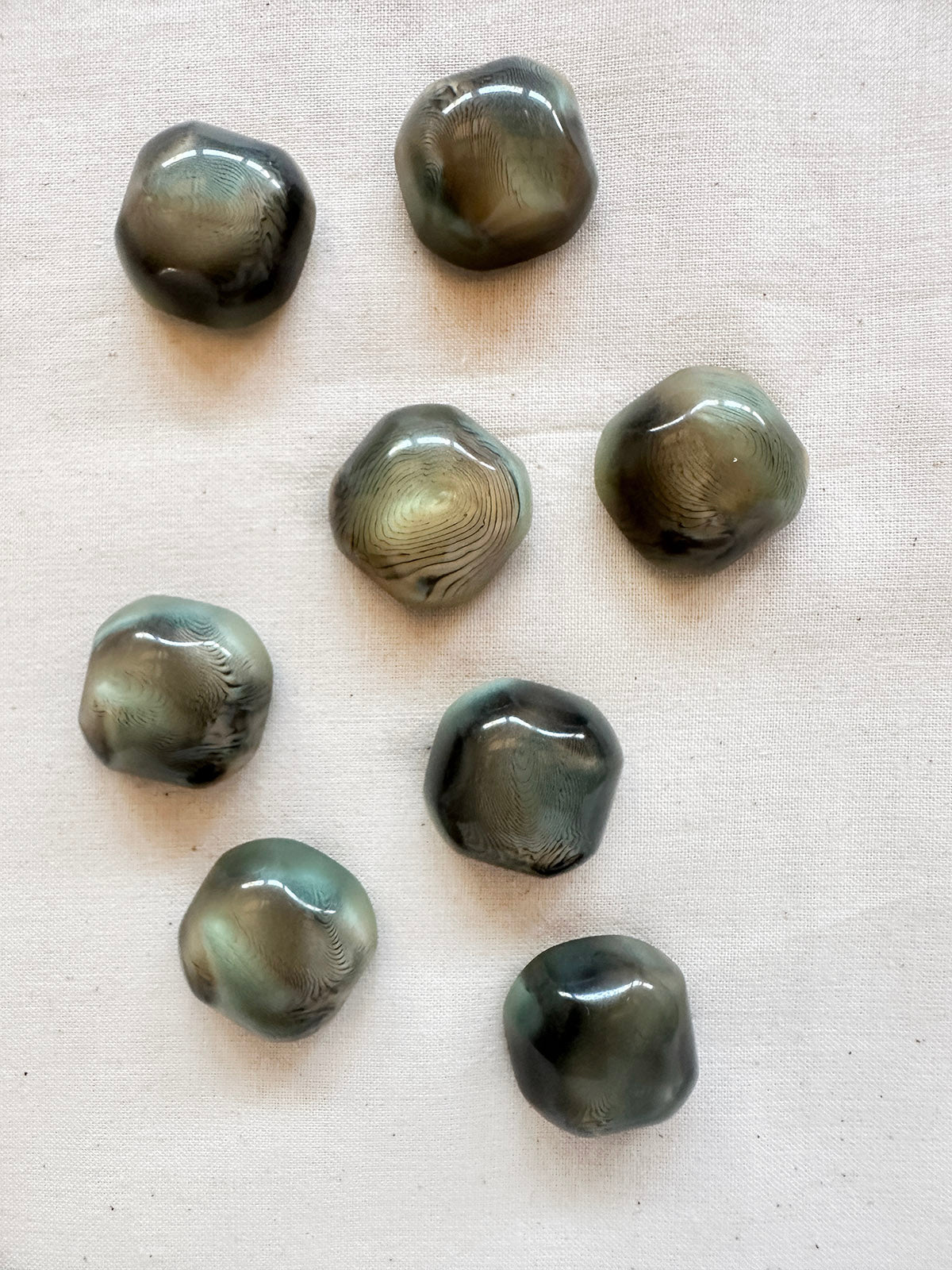 Vintage Italian Stalagmite Pool Buttons