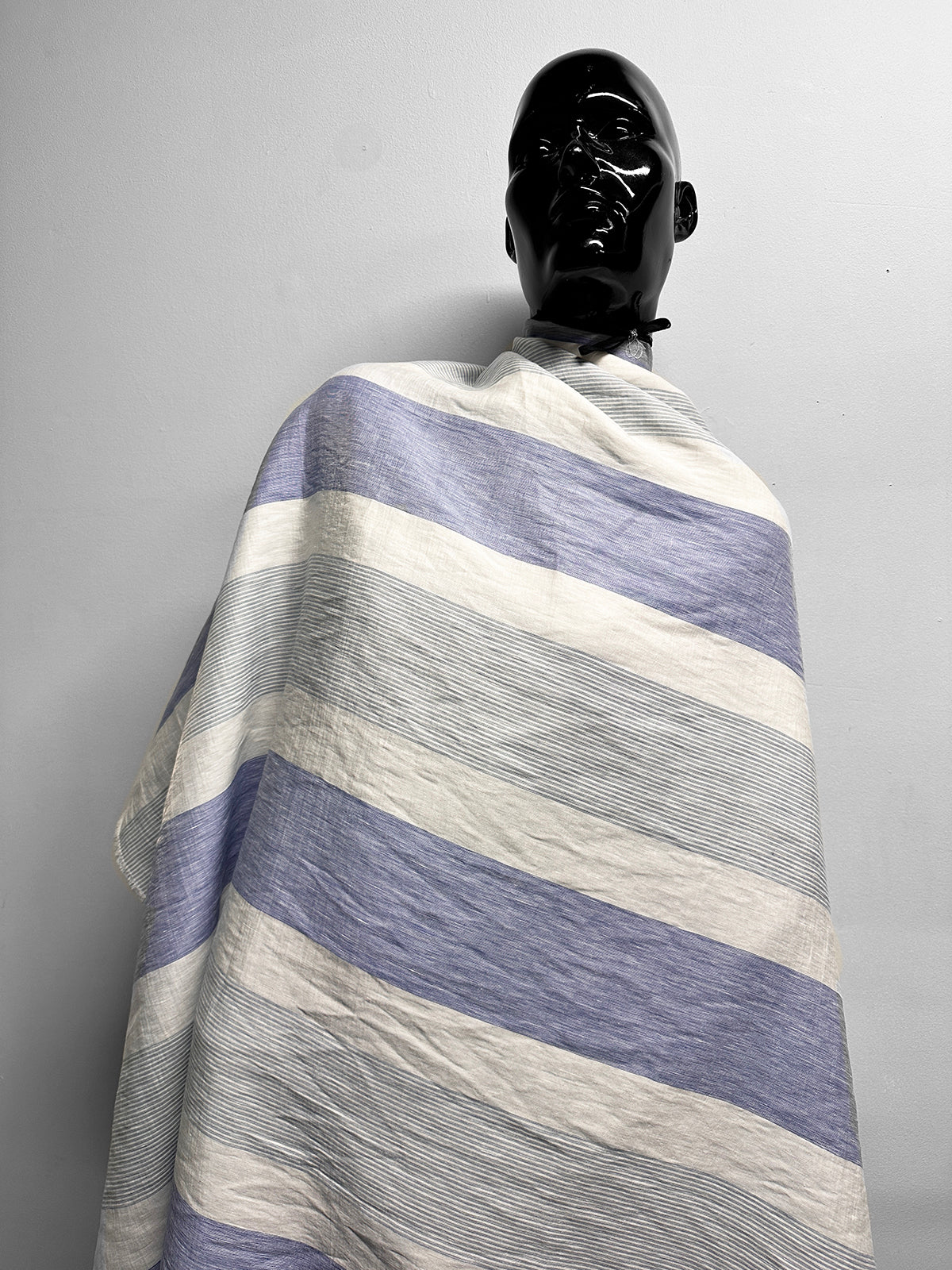 Italian Summer Striped Slub Linen Blend