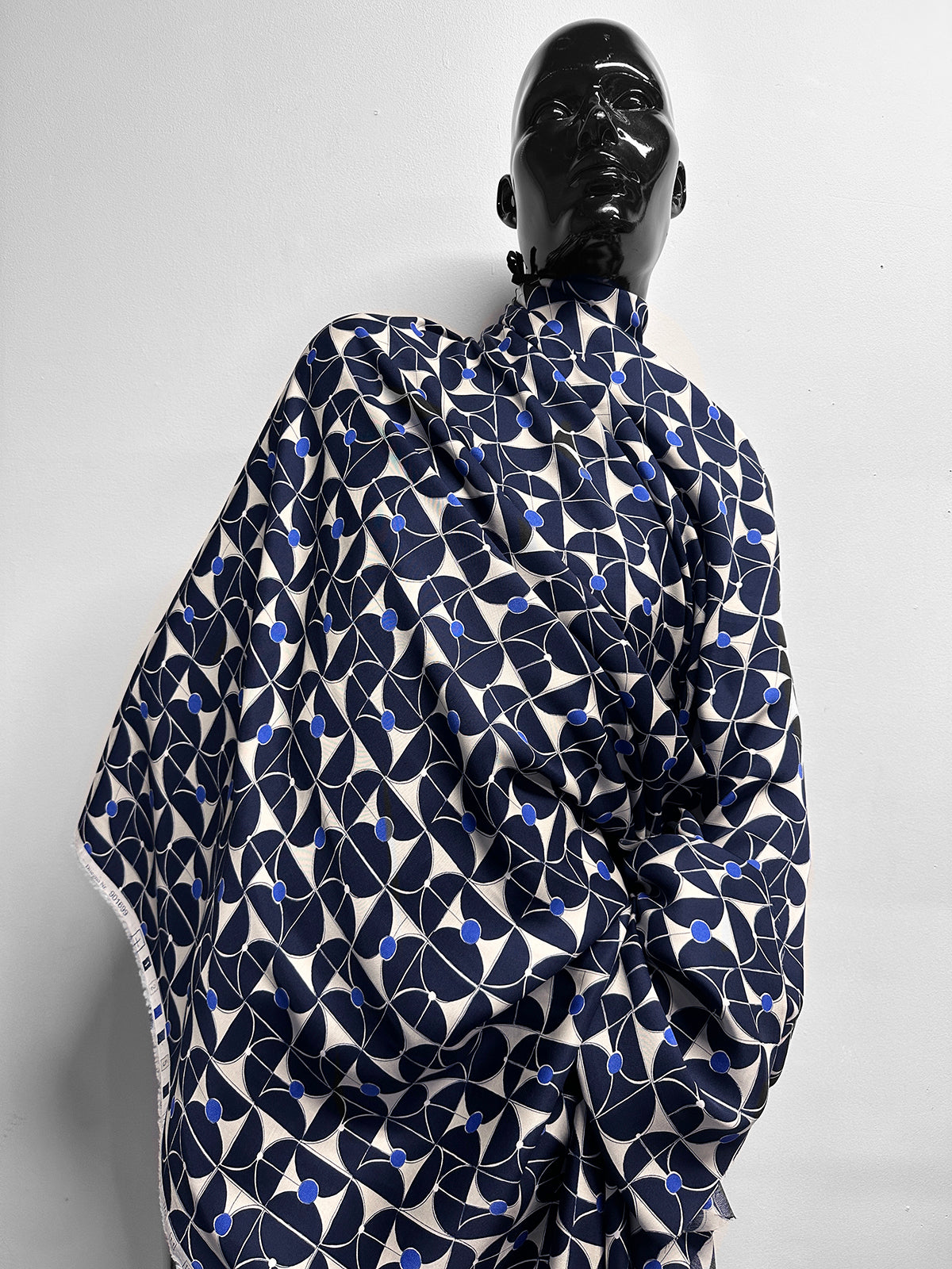 Italian Geometric Viscose Twill Challis