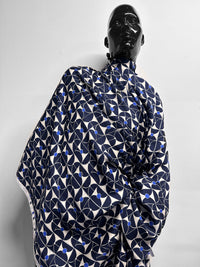 Italian Geometric Viscose Twill Challis