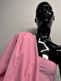 Italian Pink Gingham Swim Suit Fabric