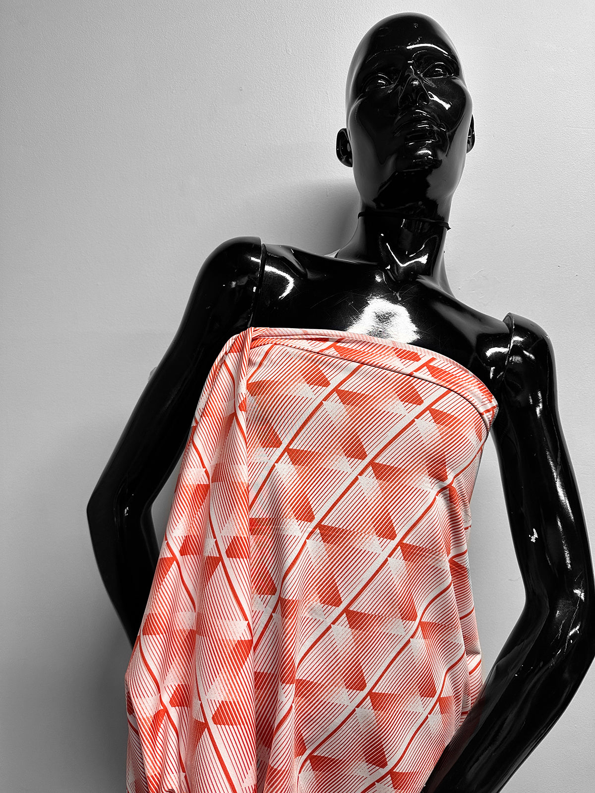 Italo Disco Print Swim Wear Fabric