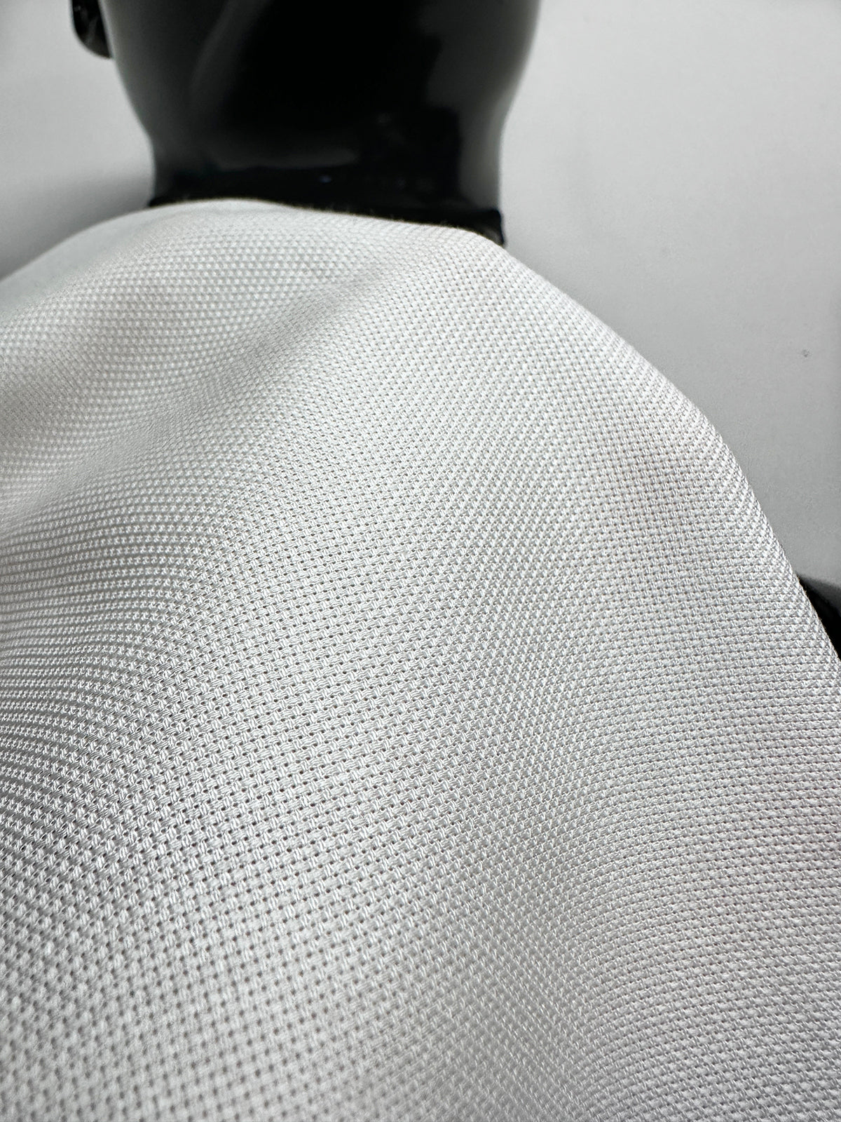 Albini Canclini Bright White Oxford Basketweave Cotton Shirting