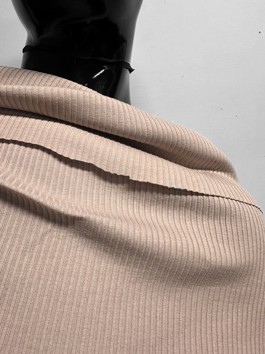 BC Luxury Cotton Ribbed Knit in Beige