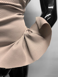 BC Luxury Cotton Ribbed Knit in Beige