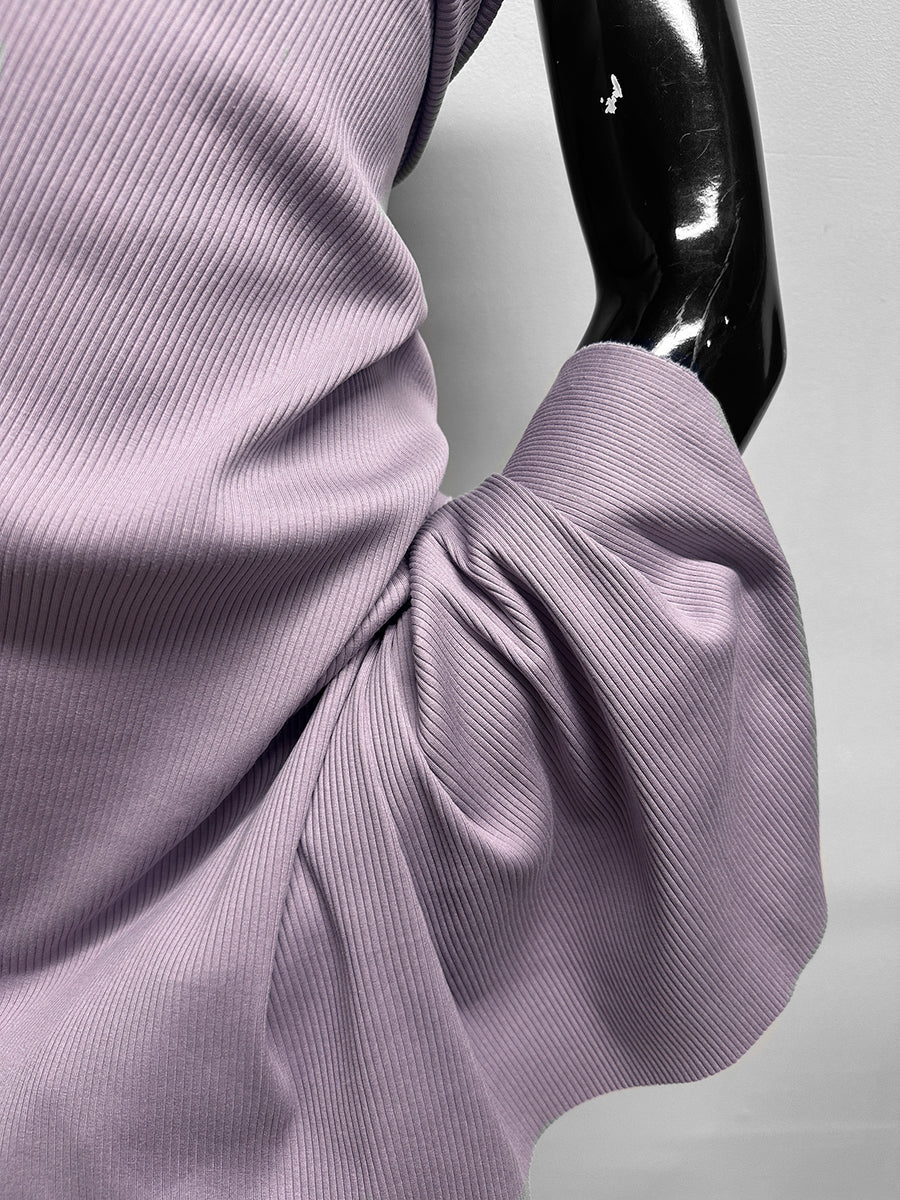 BC Luxury Cotton Ribbed Knit in Lilac