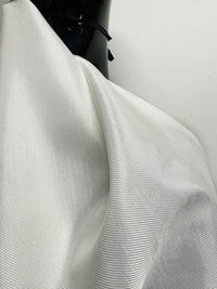 Italian Summer Cotton Viscose Twill Lining - Warm White