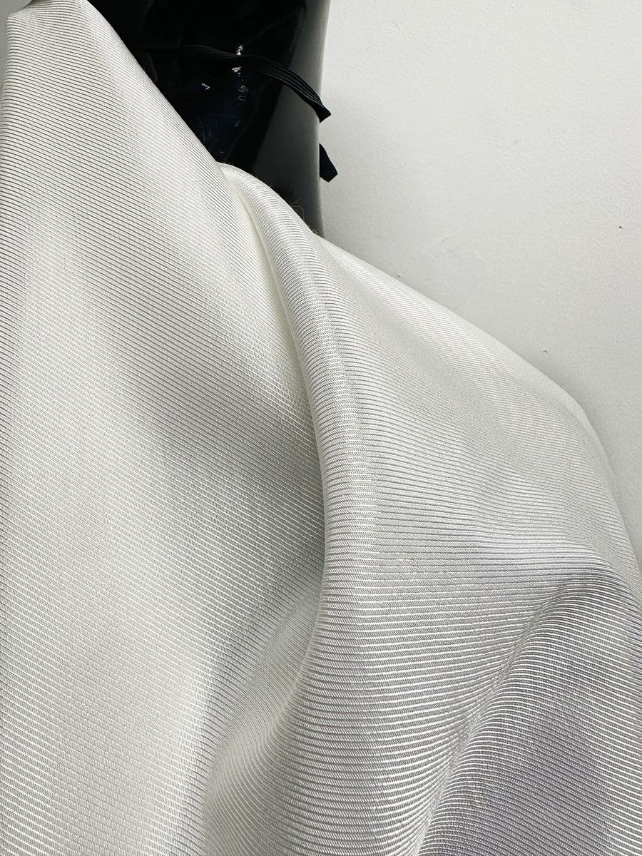Italian Summer Cotton Viscose Twill Lining - Warm White