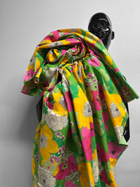 3.5 Yards Italian Retro Muu Muu Floral Poplin