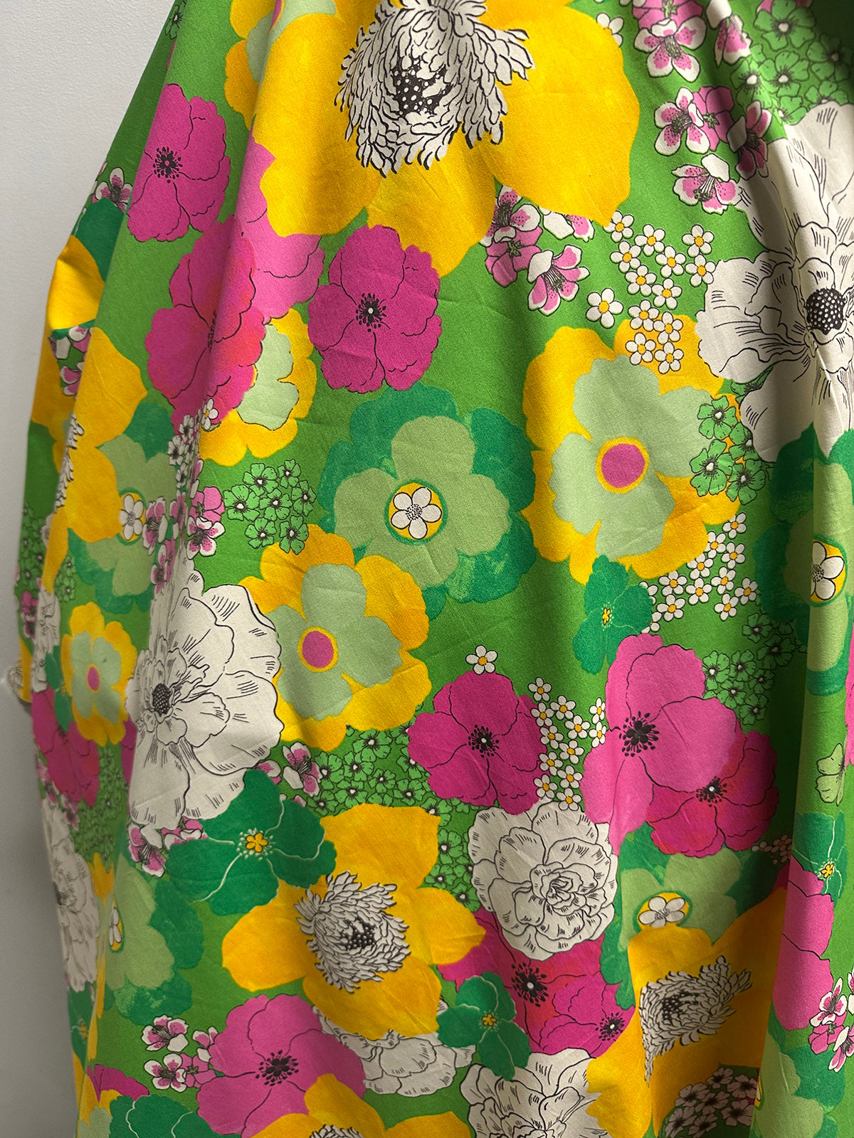 3.5 Yards Italian Retro Muu Muu Floral Poplin
