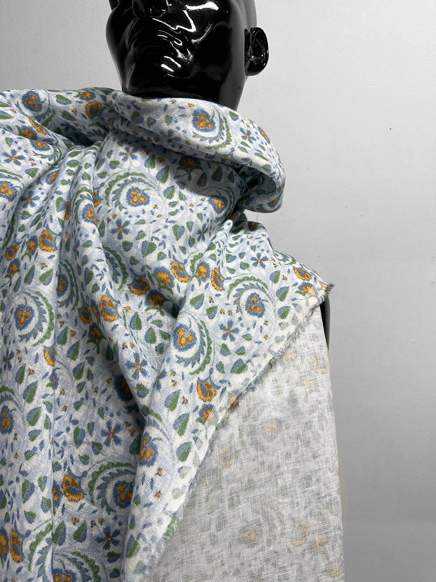 Italian Soft Eastern Print Cotton Linen