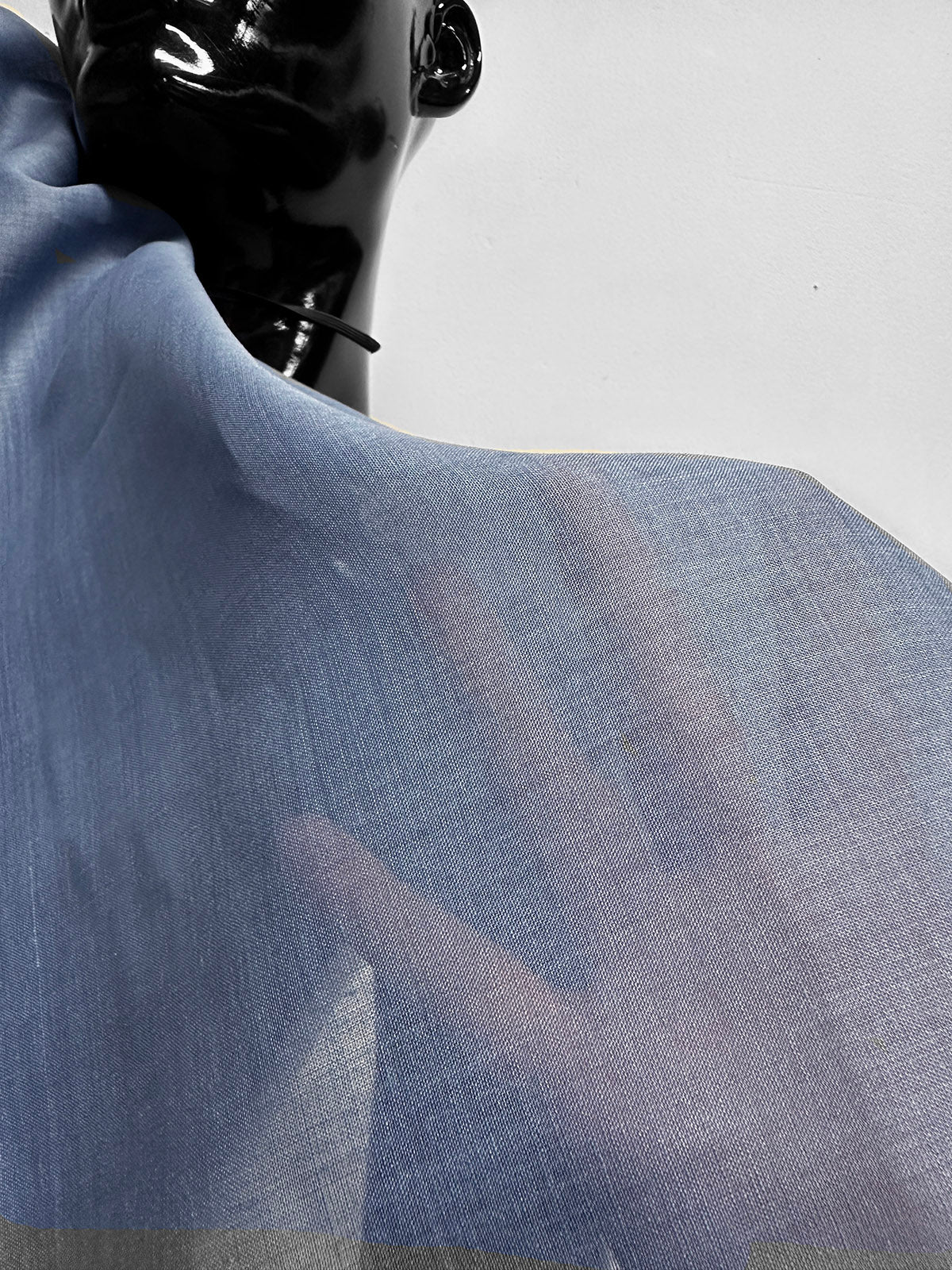 Italian Blue Gray Handerchief Linen