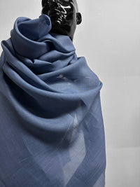 Italian Blue Gray Handerchief Linen