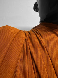 Italian Viscose Silk Light Ribbed Jersey Amber