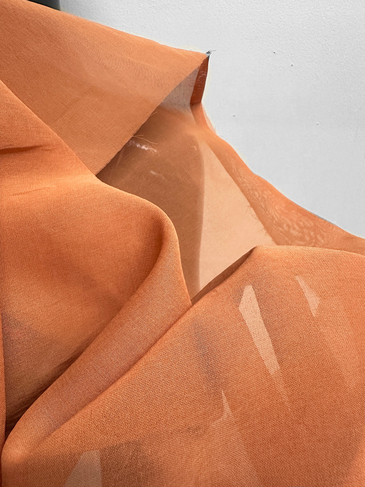 Italian Designer Extra Special Finish Cotton Fashion Organdy - Melon