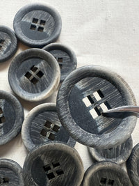 Italian Modern Brushed Square Hole Buttons