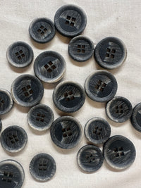 Italian Modern Brushed Square Hole Buttons
