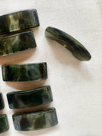 Vintage Italian Green Storm Bar Buttons