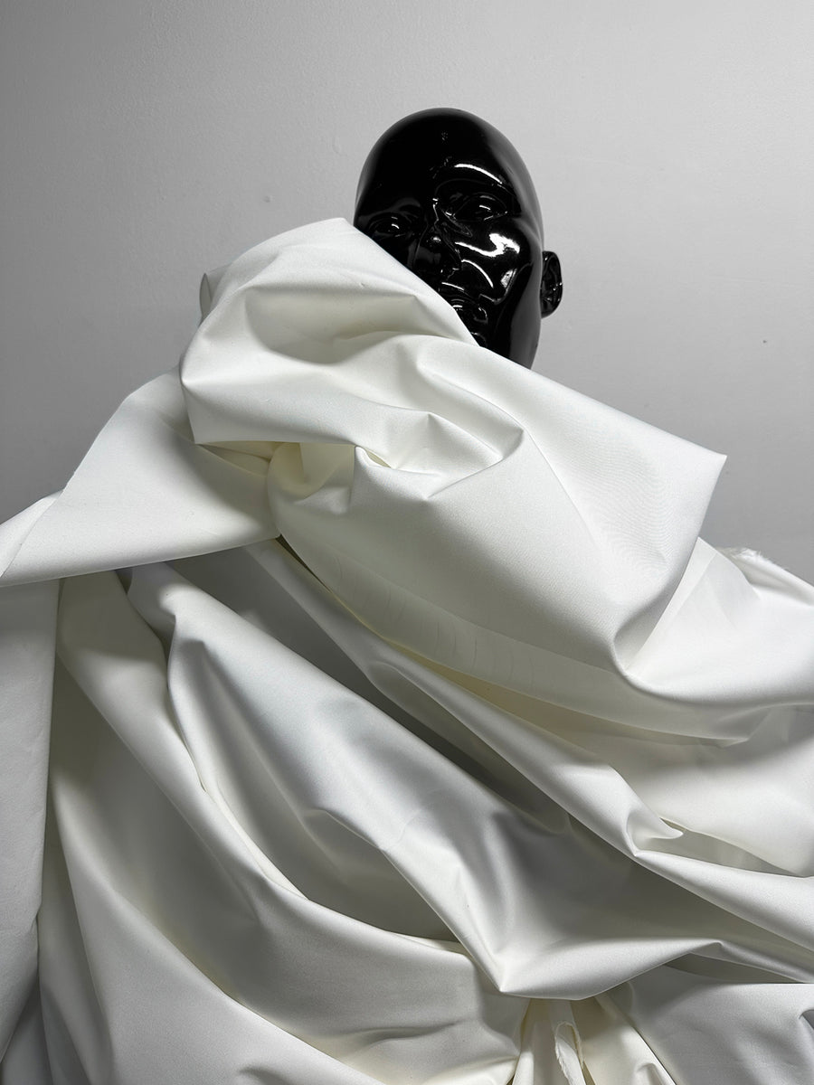 Italian Perfect Crisp White Cotton Shirtings With Body