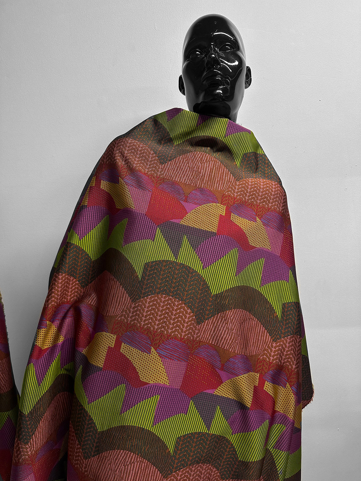 Designer Faille Sateen Woven Design - Bright