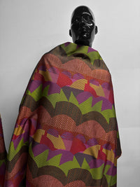 Designer Faille Sateen Woven Design - Bright