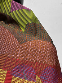 Designer Faille Sateen Woven Design - Bright