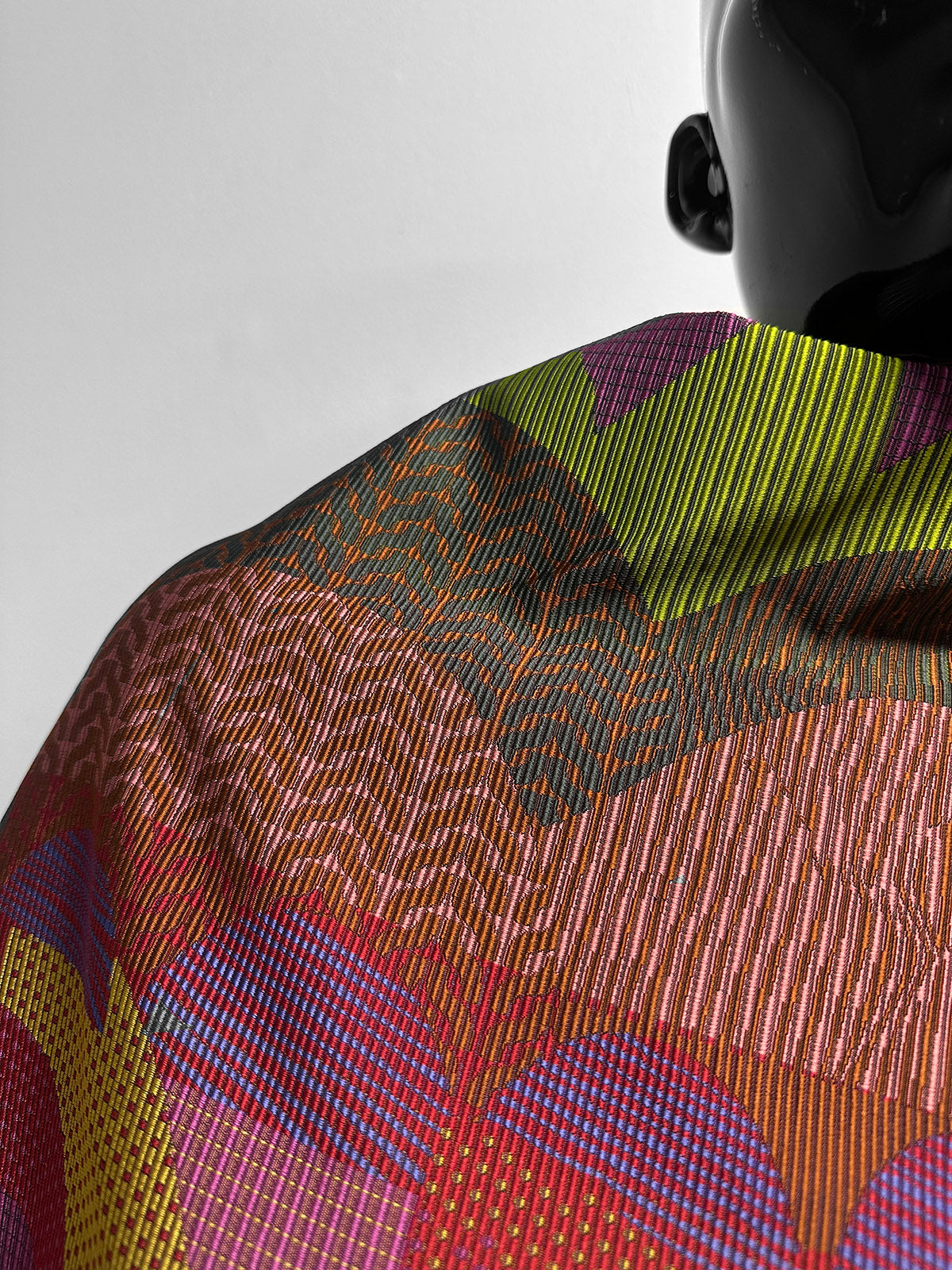 Designer Faille Sateen Woven Design - Bright