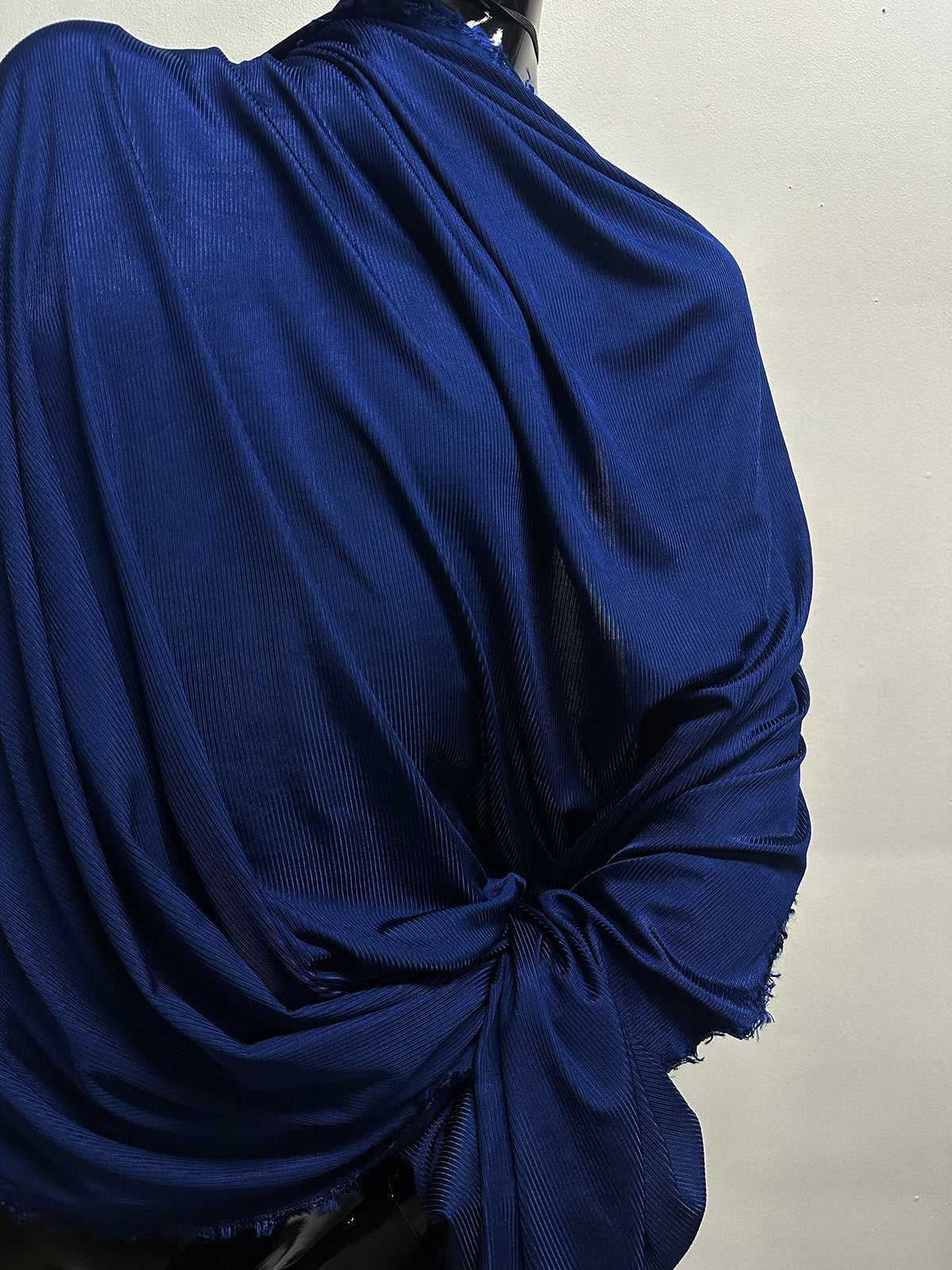 Italian Very Slinky Ribbed Grecian Drape Cotton - Royal