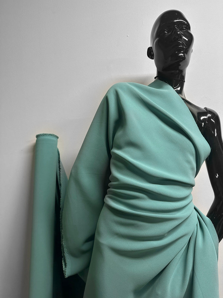 Italian Double Viscose Crepe Vintage Sage