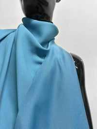 Italian Designer Bias Dress Weight Viscose Crepe - Bachelor Button Blue