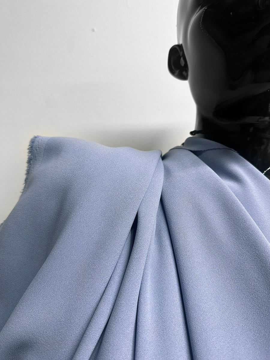 Italian Double Crepe Viscose Suiting Limited Stock - Periwinkle