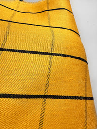 Surrealist Designer Yellow Linen Check Suiting