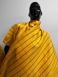 Surrealist Designer Yellow Linen Check Suiting