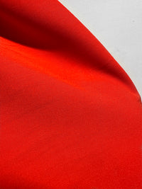 Italian Luxury Red Cotton Gabardine Crepe Suiting