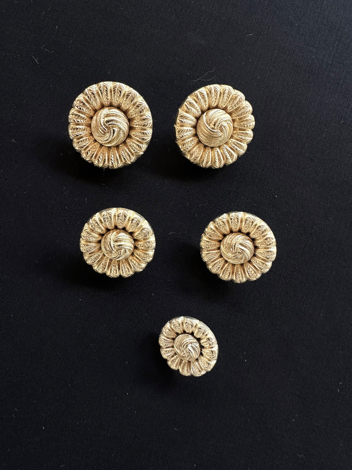 Faux Gold Passamenterie Buttons