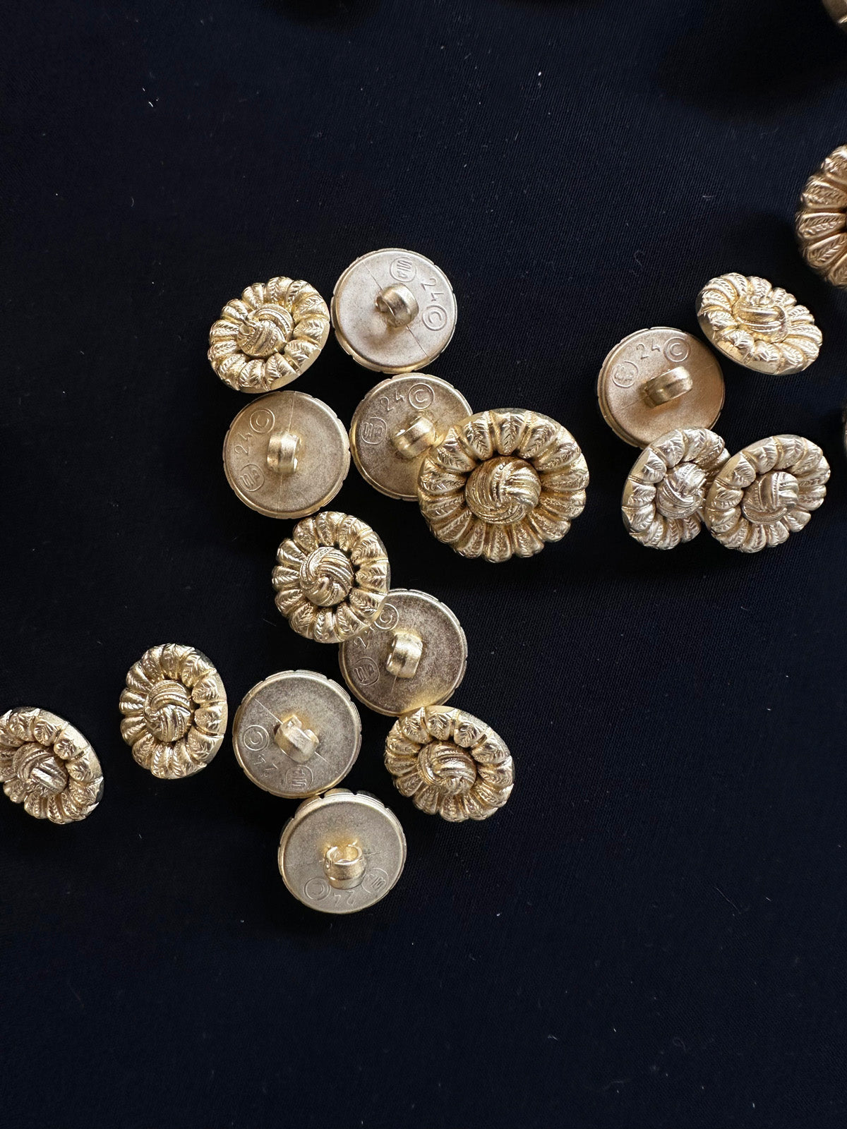 Faux Gold Passamenterie Buttons