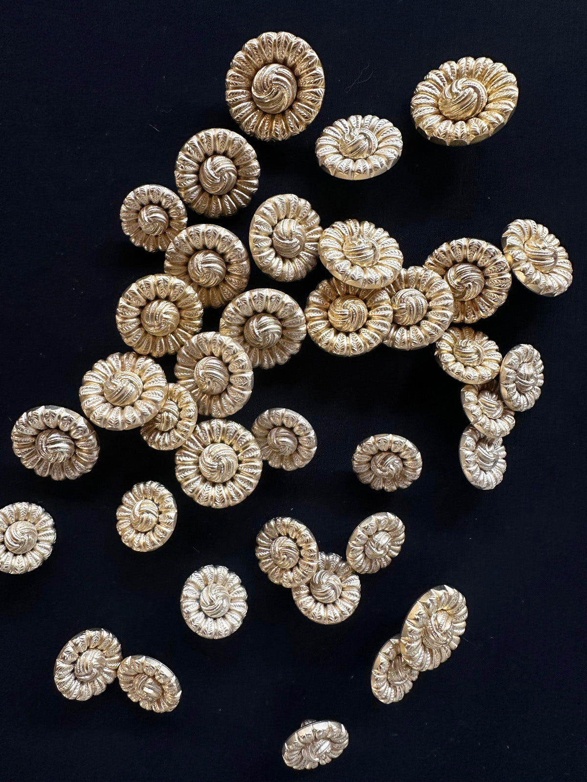 Faux Gold Passamenterie Buttons