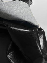 Italian Glossy Stretch Designer Denim - Black