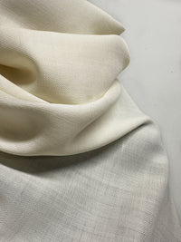 Italian Light Airy Ivory Twill Wool