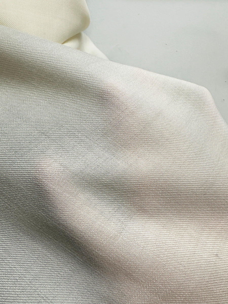 Italian Light Airy Ivory Twill Wool